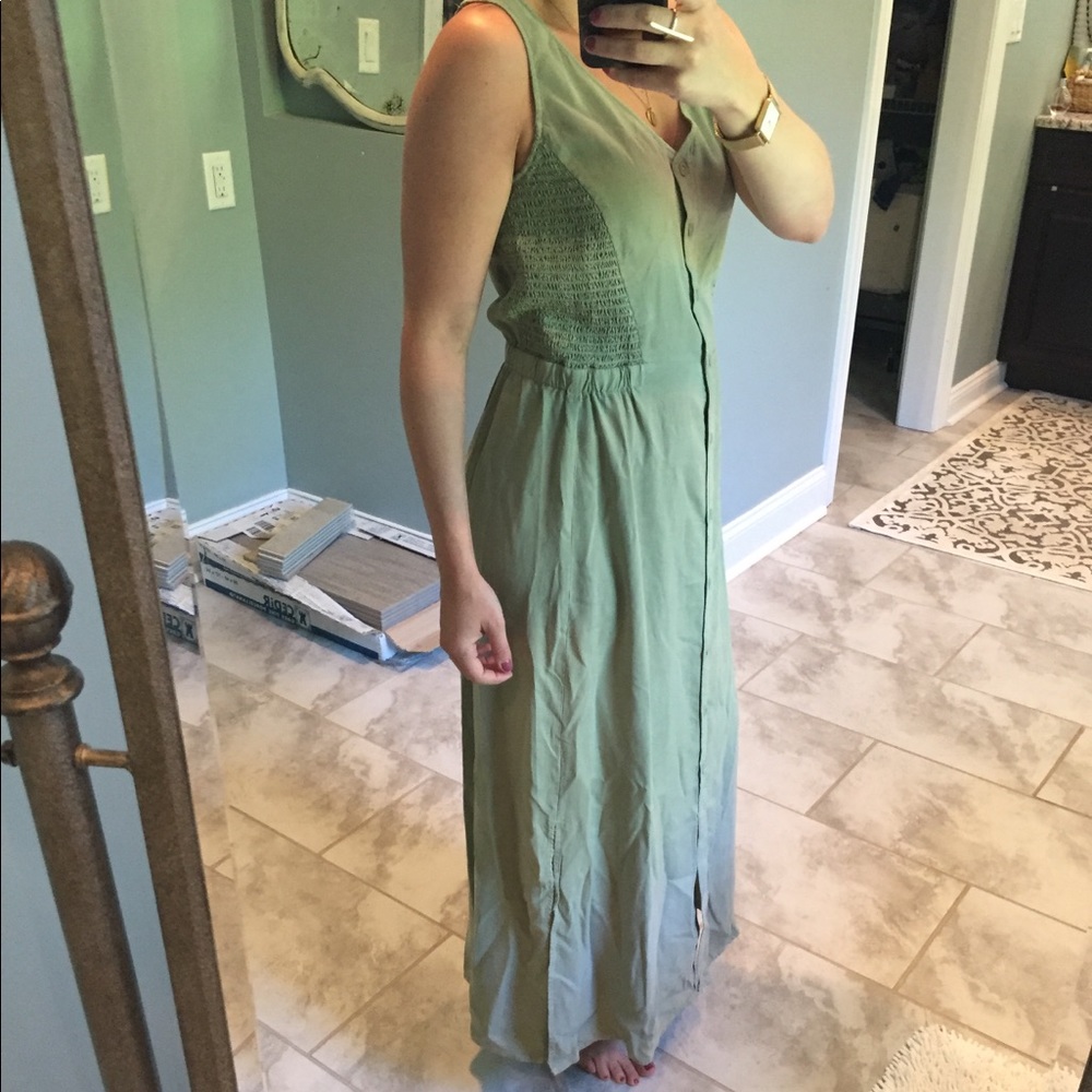 Cloth & Stone button up maxi NWOT